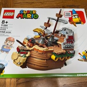 Lego Brown and Yellow Building Set Bowser's Airship